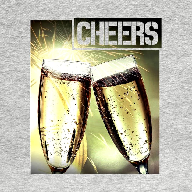 Cheers Champagne drinking by Horisondesignz